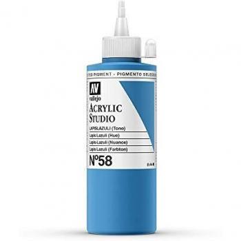 VALLEJO ACRYLIC STUDIO, PINTURA ACRÍLICA, 200ML, LAPISLAZULI