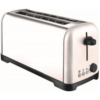 Tostadora de acero inoxidable Silver Style de 1400W con 2 ranuras