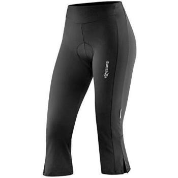 Pantalón de Ciclismo 3/4 Gonso Jane Mujer Talla 50, Negro, con Asiento Acolchado y Alta Elasticidad
