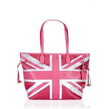 Y NOT? Bolso shopping Fucsia/Blanco Única