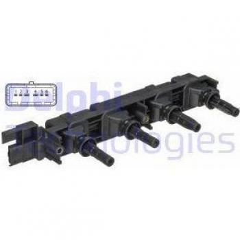 Bobina de encendido DELPHI GN10502-12B1, alta calidad, diseño compacto, fácil instalación, compatible con múltiples modelos de vehículos, mejora la eficiencia del motor y reduce las emisiones