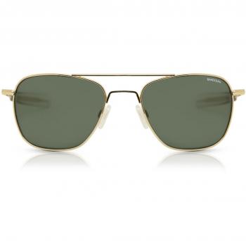 Randolph Engineering Aviator Polarized Men's Sunglasses Gold 52mm