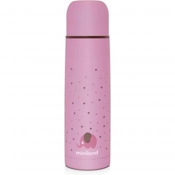 Miniland Baby - Termo Silky Rosa para Líquidos, 500 ml