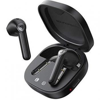 SOUNDPEATS TrueAir2 Auriculares inalámbricos Bluetooth 5.2 Qualcomm3040 aptX TrueWireless Mirroring, 4-Micrófonos Cancelación de Ruido CVC Llamadas claras, diseño Semi-in-Ear, 25 Horas