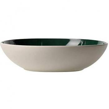 Villeroy & Boch It's my Match Fuente para Servir Leaf, 26 cm, Porcelana Premium, Verde