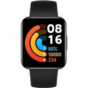 POCO Watch Smartwatch Negro - Reloj inteligente con pantalla táctil AMOLED de 1.6 pulgadas, monitor de frecuencia cardíaca, seguimiento del sueño, resistencia al agua IP68, múltiples modos deportivos y duración de batería de hasta 14