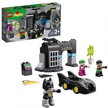 LEGO 10919 Duplo Super Heroes Batcueva, Set de Construcción de Batman con Batmóvil y Figuras de Joker y Robin para Niños 2 Años