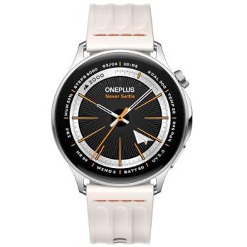 Reloj Inteligente OnePlus Watch Lite 45mm - Acero Plateado, Bluetooth, GPS, AMOLED, Resistencia al Agua 5ATM e IP68, SpO2 y Pulsómetro