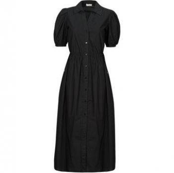Liu Jo Black Balloon Sleeve Midi Dress for Women, Size S