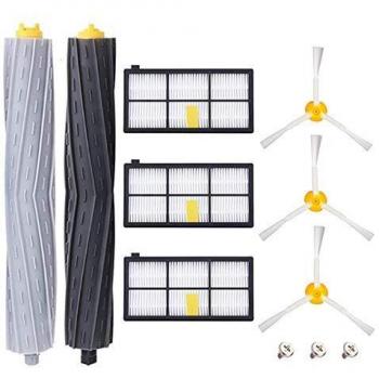 HoHome Kit Cepillos Repuestos para iRobot Roomba Serie 800 900,Accesorios para iRobot Roomba 800 805 850 851 860 865 866 870 871 876 880 885 886 890 891 895 896 900 960 966 980 Kit 11 Piezas
