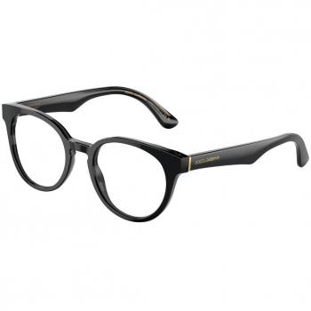 Dolce & Gabbana DG3361 3246 Armazones para Mujer Negros, Lentes Recetados Para Mujer Negros, Gafas Recetadas para Mujer Negras