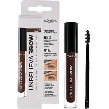 L'Oréal Paris Unbelieva Brow Gel De Cejas, Larga Duración, 109 Ebony - 3.4 ml