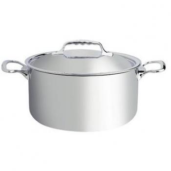 Cacerola de Acero Inoxidable De Buyer Affinity 28 cm con Tapa 10,4 L