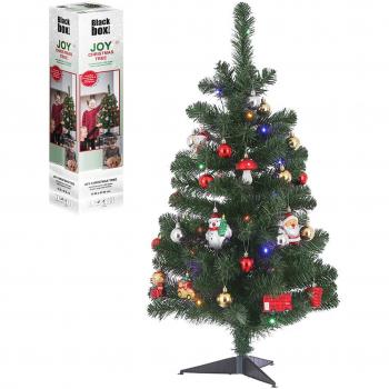 Kit infantil árbol de navidad con decoración y luces LED 90cm EDM 72185