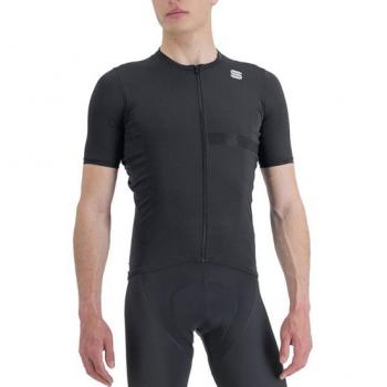 Sportful Maillot de Manga Corta Matchy Negro Intenso para Hombre - Talla L