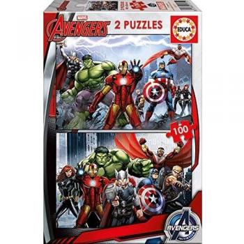 Educa - Avengers Los Vengadores 2 Puzzles de 100 Piezas, Multicolor