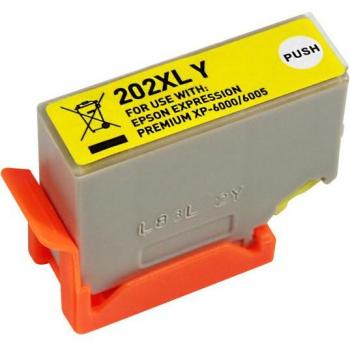 Cartucho de tinta genérico Epson 202XL amarillo - Reemplaza C13T02H44010