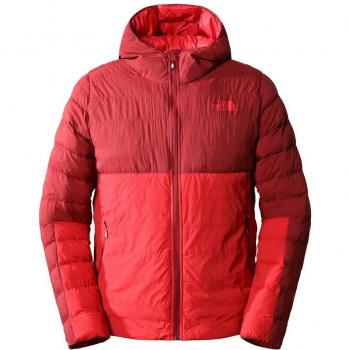 The North Face Chaqueta Thermoball 50/50 para hombre con capucha, color rojo, talla S