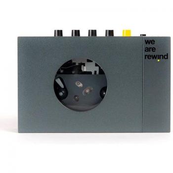 We Are Rewind Portable Cassette Player with Bluetooth - Grey Blue