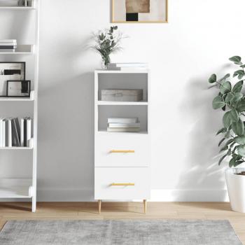 Armario aparador blanco 34,5x34x90 cm madera multicapa de ingeniería
