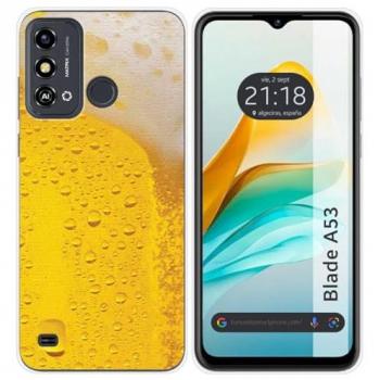 Funda de Silicona para ZTE Blade A53 con diseño de Cerveza y Dibujos