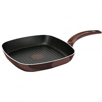 Tefal Sensorielle - Sartén  de aluminio, interior antiadherente, 26 x 26 centímetros, color negro, cereza