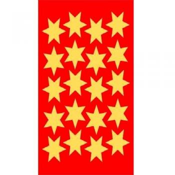 Etiquetas decorativas de estrellas doradas HERMA 3905, Ø 21 mm, 60 piezas en 3 hojas