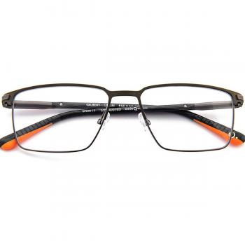 Etnia Barcelona Gilbert GRGM Men's Eyeglasses Green Size 55 (Frame Only) - Blue Light Block Available, Black Optical Frame, Stylish and Versatile, Black male, Sizes: 55 MM