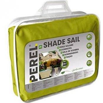 Toldo de Vela Perel GSS4360LG - Cuadrado - 3.6 x 3.6 m - Color: Verde Lima - Repelente de Agua - Material: Poliéster 160 g/m²