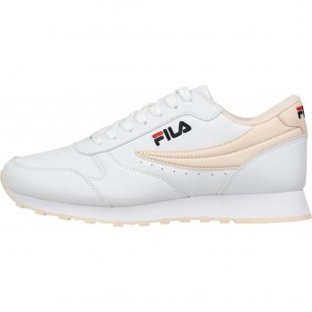 Fila Orbit Women's Sporty Lace-Up Sneakers - Synthetic Leather, Logo Detail, White