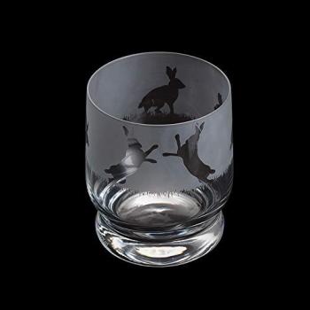 Personalized Engraved Dartington Aspect Hare Glass Tumbler