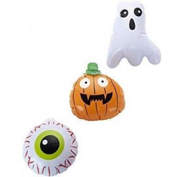 Smiffys Conjunto de 3 miniinflables de Halloween, Multicolor, Diseños variados, con fant , color/modelo surtido