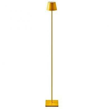 Lámpara de Pie LED Recargable Nuindie, 120 cm, 2.2W, 180lm, 2700K, Dimmbable, IP54 Impermeable, Amarillo Soleado
