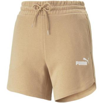 Shorts Puma Essentials High Waist 5 para Mujer en Color Beige