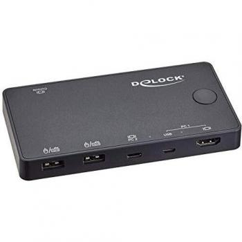 Switch KVM HDMI/USB-C 4K 60 Hz con USB 2.0 DeLock 11477
