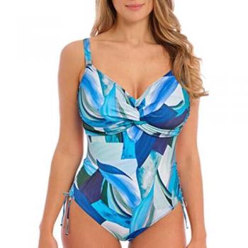 Fantasie Aguada Beach Twist Front Swimsuit Splash 32D Female Blue Polyamide