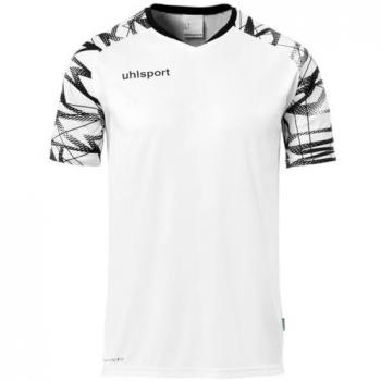 Uhlsport Camiseta de Manga Corta Goal 25 para niños, color Blanco, ideal para entrenamiento de fútbol