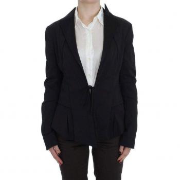Exte Stretch Single Breasted Blazer Jacket - IT46|XL, Female, Black, Size: L