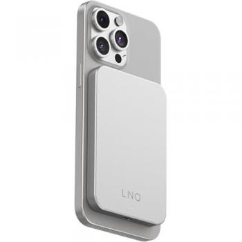 Powerbank Inalámbrico Magnético 5000mAh, 20W, Ultra-Slim, Compatible con MagSafe - Gris