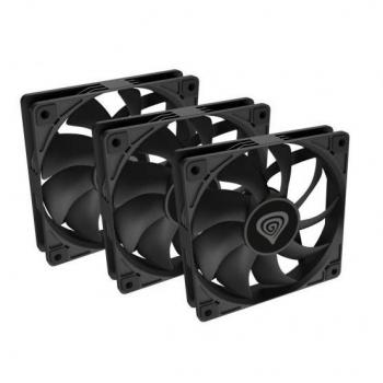 NATEC Oxal 120 Carcasa del ordenador Ventilador 12 cm Negro 3 pieza(s)