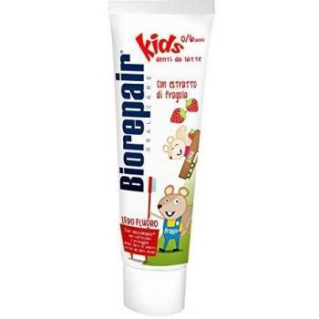 Biorepair - Pasta de dientes Junior, Con extracto de fresa, Zero Flúor - 44 g 50 ml 22 Filtros