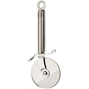 RÖSLE Premium Pizza and Flammkuchen Cutter - Stainless Steel, Dual-Sharpened Blade with Hand Guard