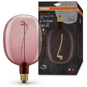Bombilla LED Vintage 1906 E27 4.5W 220lm Rosa Dimmable