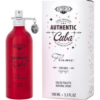 Cuba Authentic Flame Eau De Toilette Spray 3.3 FL. OZ. Fragrance for Men - Eau de Toilette, 100 ml, fragancia masculina
