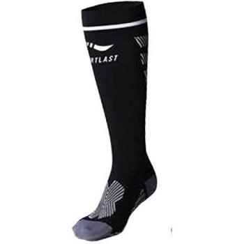 Sportlast Pro Calcetines de Compresión, Negro / Blanco, L
