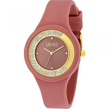 Reloj Mujer LIU JO TLJ1426 - Reloj de pulsera, diseño elegante, caja de acero inoxidable, correa de piel, esfera analógica con detalles brillantes, resistencia al agua hasta 30 metros