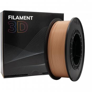 Filamento 3D PLA - Diámetro 1.75mm - Bobina 1kg - Color Melocotón Claro