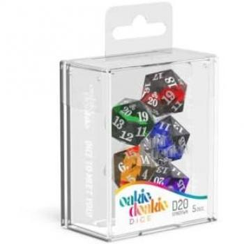 Conjunto de Dados Oakie Doakie Spindown D20 Enclave (5 Unidades)