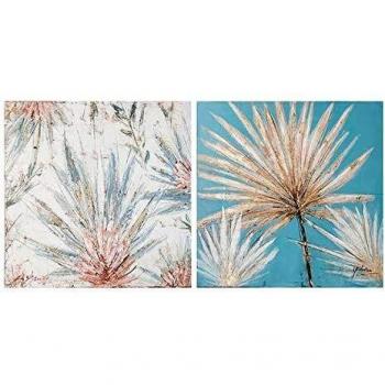 BigBuy Home S0111490 Cuadro Óleo, Papyro, 80 x 4 cm, 2 Unidades