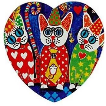 Maxwell & Williams Love Hearts Cup Cakes 10cm Ceramic Coaster